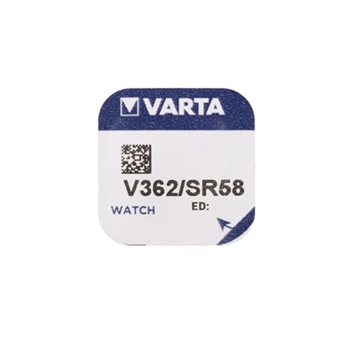Батарейка Varta Silver Oxide, 362 (SR721SW) - 1BL, 1.55 В, блистер, 1 шт.
