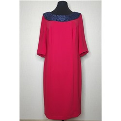 Платье Bazalini 978 красно-синий