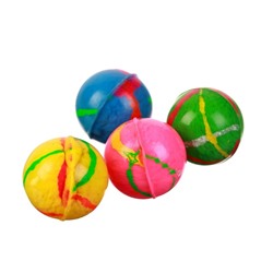 Мяч каучуковый «Блеск», 2,4 см, цвета МИКС