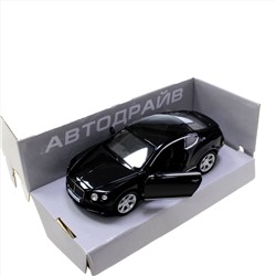 Модель машины Bentley Continental GT V8 масштаб 1:32 (длинна 12см)  черного цвета.