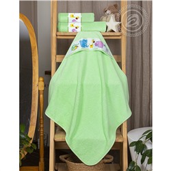 Уголок и полотенца детские «Мойдодыр» (зеленый)