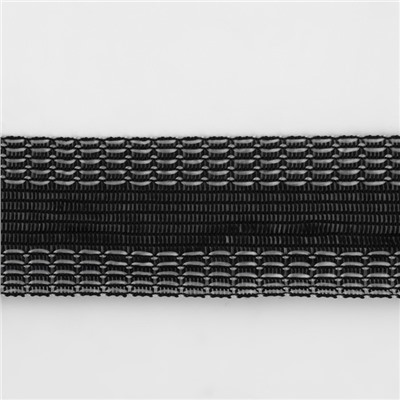 Лента для подгибания швов, термоклеевая, 25 мм, 100 см, цвет чёрный