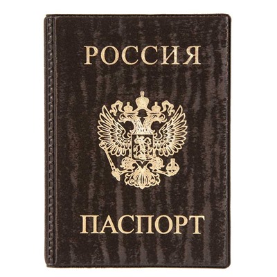 A-023 Обложка на паспорт (велюр/ПВХ)