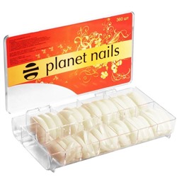 Planet Nails Типсы классические натуральные американка №1-10, 360 шт./уп.