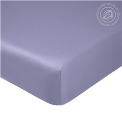 Простыня на резинке из сатина - Фиолетовый