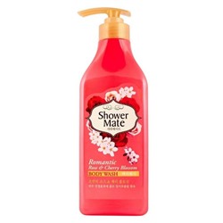 KeraSys Гель для душа роза и вишневый цвет / Shower Mate Romantic Rose & Cherry Blossom, 550 мл