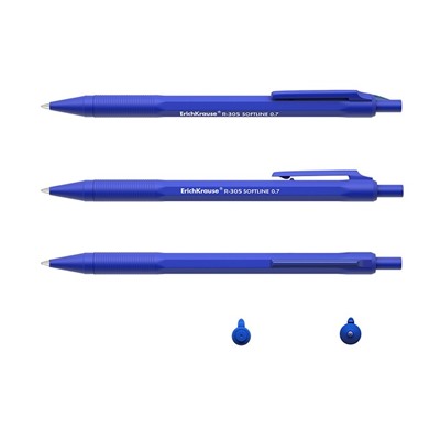 Ручка шариковая автоматическая R-305, узел-игла 0.7 мм, чернила синие, длина линии письма 1000 метров