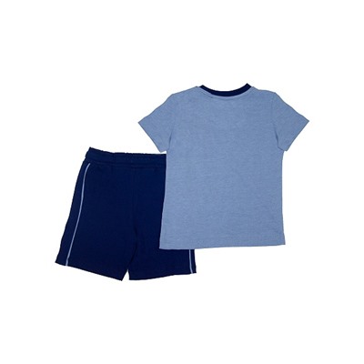 CSKB 90097-16-315 Комплект для мальчика (футболка, шорты),голубой меланж
