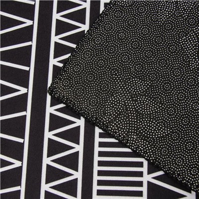 Набор ковриков для ванной и туалета Доляна «Марокканский», 2 шт: 50×80, 40×50 см, цвет чёрно-белый