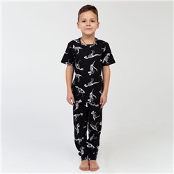 Пижама детская для мальчика KAFTAN "Динозавры" рост 98-104 (30)