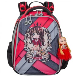 Школьный Рюкзак Across с девочкой красный ACR18-192A-9
