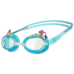 Очки для плавания детские «Русалки», цвет голубой