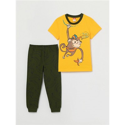 CSBB 50018-30 Комплект для мальчика (футболка, брюки), желтый