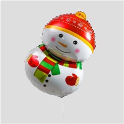 Шар фольгированный 24" «Снеговик в шарфике»