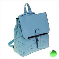Стильная женская сумка-рюкзак Freedom_zag из эко-кожи бирюзового цвета.