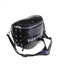 Стильная женская сумка на пояс Barlevols из эко-кожи черного цвета.