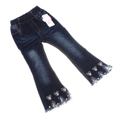 Рост 116-124. Стильные детские джинсы Mouse_Loor цвета темного индиго.