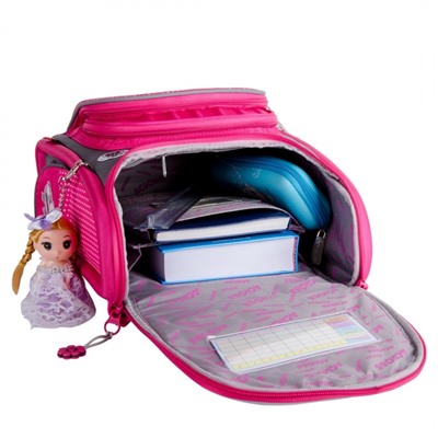 Школьный Рюкзак Across с котенком розовый ACR19-195-10