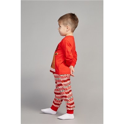 Пижама для мальчика, цвет красный, рост 98 см
