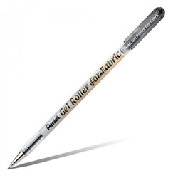 Ручка гелевая по ткани Pentel Gel Roller for Fabric, узел 1.0 мм, чернила черные