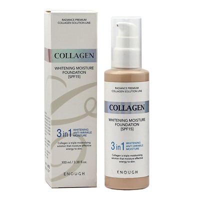 Тональная основа Enough Collagen Whitening Moisture Foundation SPF15 3 in 1 № 21 100 ml