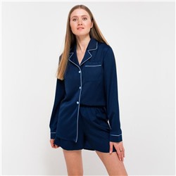 Пижама женская (сорочка, шорты) MINAKU: Light touch цвет синий, р-р 50