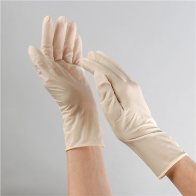 Набор перчаток хозяйственных, латексные, размер M, 10 шт.