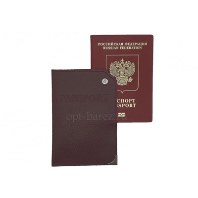 J-024 Карман для паспорта и пластиковых карт (нат. кожа)