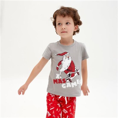 Пижама новогодняя детская KAFTAN "X-MAS GAMES" размер 28 (86-92 см)
