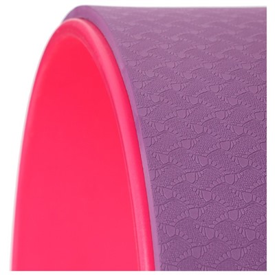 Йога-колесо «Лотос» 33 × 13 см, цвет розовый/фиолетовый