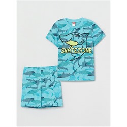 CSBB 50047-43 Комплект для мальчика (футболка, шорты), голубой