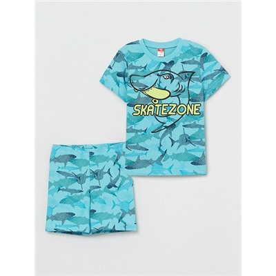 CSBB 50047-43 Комплект для мальчика (футболка, шорты), голубой
