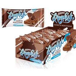 Жевательные конфеты Люмик "Фрумик" со вкусом шоколада, 1кор*64бл*40шт, 4г.
