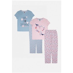 Пижамы для девочек в наборе из 2 шт. Sims набивка