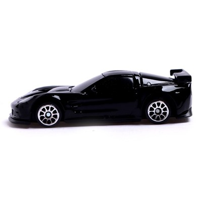 Машина металлическая CHEVROLET CORVETTE C6-R, 1:64, цвет чёрный