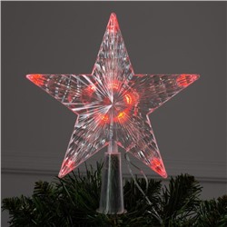 Фигура "Звезда Красная ёлочная" 16Х16 см, пластик, 10 LED, 2 м провод, 240V КРАСНЫЙ