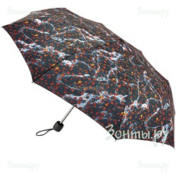 Легкий женский зонтик Fulton L354-3946 Заводной леопард