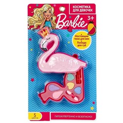 Косметика для девочек «Барби», тени, помада