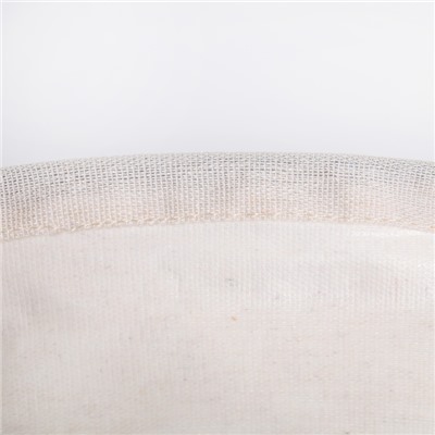 Корзина бельевая текстильная Доляна «Панда», 30×30×30 см, цвет белый
