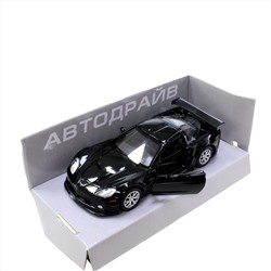 Модель машины Chevrolet Corvette масштаб 1:32 (длинна 12см)  черного цвета.