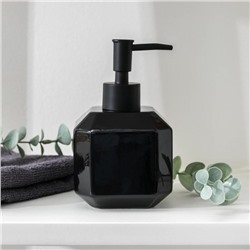 Дозатор для жидкого мыла Доляна «Артемида», 380 мл, цвет чёрный