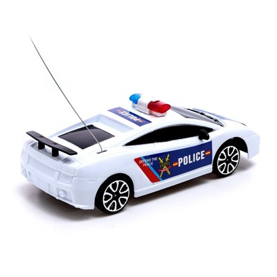 Машина радиоуправляемая «Полицейский патруль», работает от батареек, цвет бело-синий