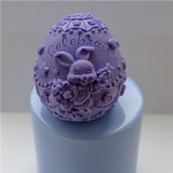 Силиконовая форма - 3D - Пасхальное яйцо с зайчиком