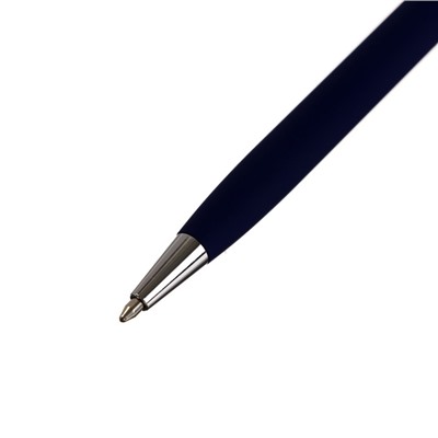 Ручка шариковая поворотная, 0.7 мм, Bruno Visconti Palermo, стержень синий, тёмно-синий металлический корпус, в футляре