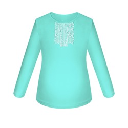 Школьный голубой джемпер (блузка) для девочки 78782-ДШ18
