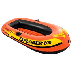 Лодка Explorer 200, 2 местная, 185 х 94 х 41 см, от 6 лет, до 95 кг, 58330NP INTEX