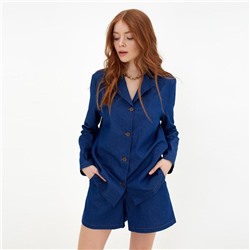Костюм женский (жакет, шорты) MINAKU: Enjoy цвет синий, размер 42