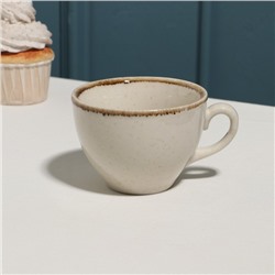 Чашка чайная  "Pearl"  220 мл, бежевая, фарфор