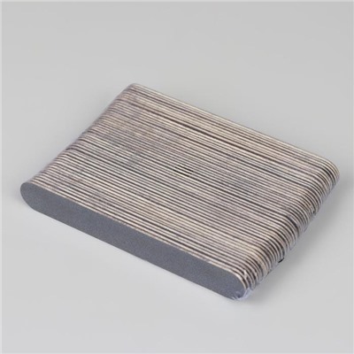 Пилка-наждак «Классика», на деревянной основе, абразивность 200, 10 см, фасовка 50 шт, цвет чёрный