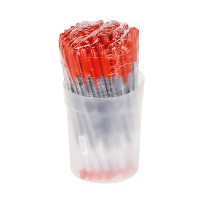 Ручка шариковая "Стамм" VeGa, узел 0.7 мм, чернила красные на масляной основе, стержень 152 мм